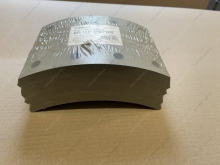 Накладка тормозная ЗИЛ 130 задняя R0 12/18 сверленая с заклепками RIDER 130-3502105-02