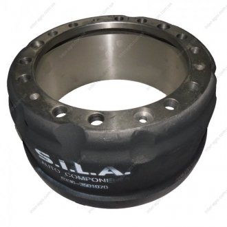 Барабан торм. МАЗ (бездисковые колеса) 12 шпилек Tsadia 5336-3501070 (фото 1)