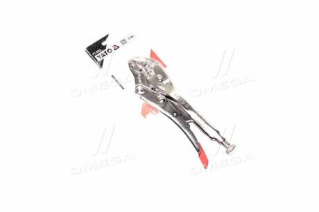 Кліщі затискні : Cr-Mo, L = 250 мм [6/24], шт YATO YT-2451