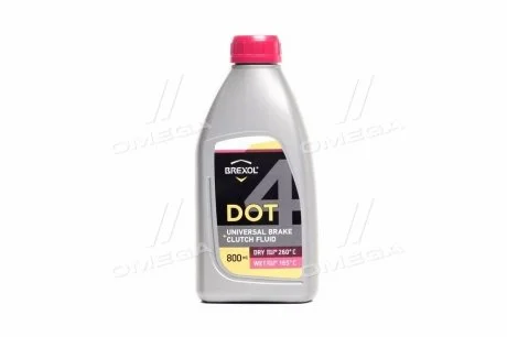 Рідина гальм. DOT4 800g BREXOL Antf-040