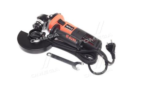 Шліфмашина кутова мережева: P = 850 Вт, O = 125 мм, 12000 об / хв, шт YATO YT-82097