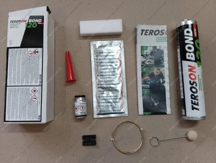 Вклейка стекла TEROSON BOND120 SET (PU 8596) (улучшенный, 2/6 часов, 2 сертиф. TUV, со струной) набор LOCTITE 2669223