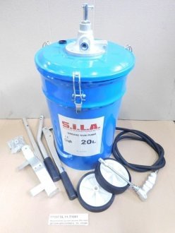 Нагнетатель густой смазки 20л портативный на тележке (S.I.L.A. AC) Н/в SL 11.T1001
