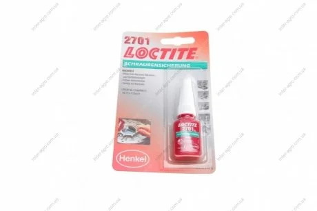 Фіксатор різьби Loctite 2701 анаеробний, високої міцності 5мл LOCTITE 195911