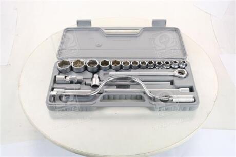 Набор головок и бит 20 ед., квадрат 1/2 CR-V <> ARMER ARM-B0004