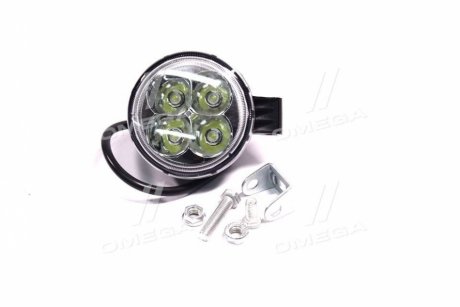 Фара LED круглая 12W, 4 лампы, узкий луч <ДК> Дорожня карта DK B2-12W-A