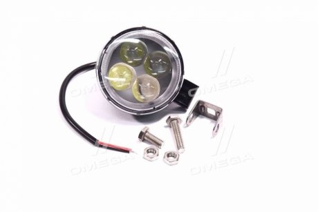 Фара LED круглая 12W, 4 лампы, узкий луч <ДК> Дорожня карта DK B2-12W-B