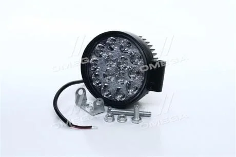 Фара LED круглая 42W, 14 ламп, 116*137,5мм, узкий луч (ДК) Дорожня карта DK B2-42W-B SL
