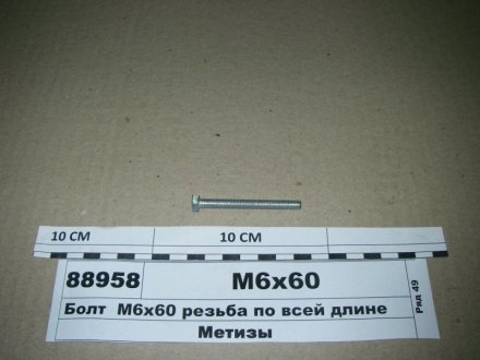 Болт різьблення по всій довжині Н/в М6х60