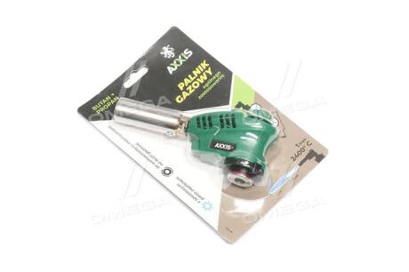 Горелка газовая, пьезозажигание на курке, регулятор, рассекатель пламени <AXXIS> AXXIS Польша Ax-014