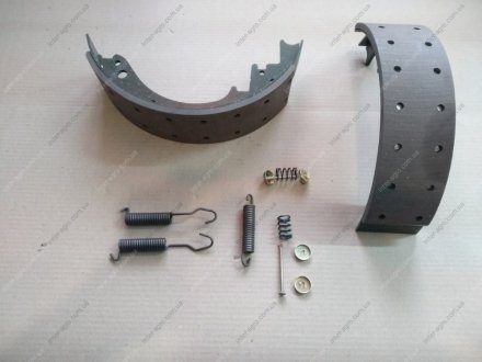 Фото 1 - колодка тормозная ЗИЛ 5301 задняя (КЛЕПАНАЯ, к-кт 2шт на один барабан) DETALKA 5301-3502092 Колодка тормозная ЗИЛ 5301 задняя (КЛЕПАНАЯ, к-кт 2шт на один барабан) DETALKA 5301-3502092 (фото 1)