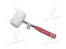 Киянка резиновая 680г. 80 мм, белая резина, металлич. ручка(про-во) Intertool HT-0235 (фото 1)