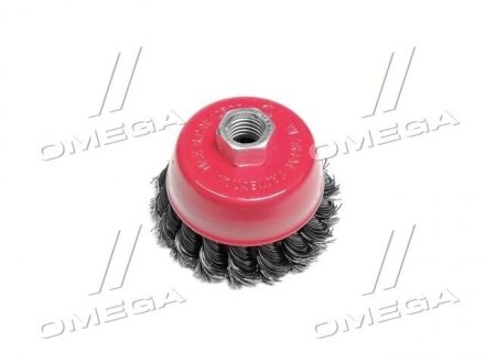 Щетка чашечная 75 мм, для УШМ, М14 (пучки витой проволоки)(про-во) Intertool BT-2075 (фото 1)