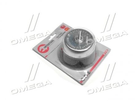 Щетка чашечная 100 мм для дрели, 1/4" (витая проволока)(про-во) Intertool BT-9100 (фото 1)