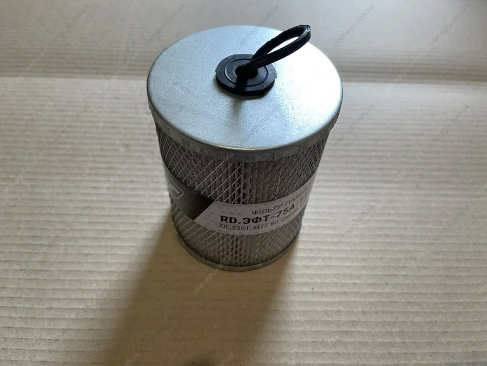 Елемент фільтруючий паливний МТЗ, ЮМЗ, ЗІЛ 5301, Т40 тонкого очищення метал. з р/к RIDER ЭФТ-75А-1117040 (фото 1)