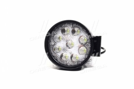 Фара LED кругла 27W, 9 ламп, 5D <ДК> Дорожня карта DK.275D-R