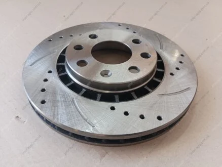 Диск тормозной DAEWOO LANOS передний SPORT с перфорацией (R14) RIDER RD.96179110
