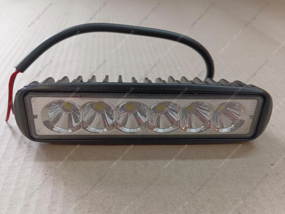 Фара LED дополнительная 12/24В, 6х3W, 157х42х40мм Tempest TP-6340 (фото 1)