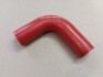 Патрубок радиатора ЗИЛ 130, 4331, 5301 БЫЧОК, УРАЛ насоса водяного (СИЛИКОН красный, D=30 мм, L=220 мм) DETALKA 130-1303030 (фото 1)