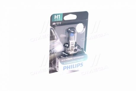 Лампа накаливания H1 X-tremeVision Pro150 (+150) 12V 55W P14,5s Philips 12258XVPB1 (фото 1)