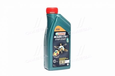 Масло моторн. Magnatec Stop-Start 0W-30 D (Канистра 1л) Castrol 15D607 (фото 1)