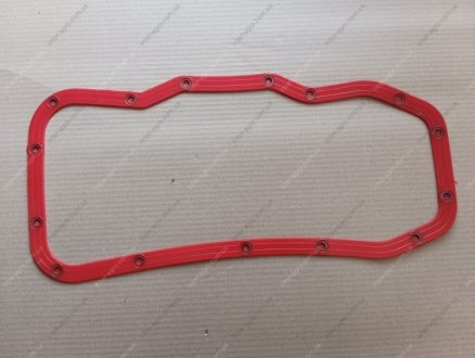 Прокладка картера масляного дв. ЗМЗ 406 с шайбами (красный силикон) RIDER 406.1009070 (фото 1)