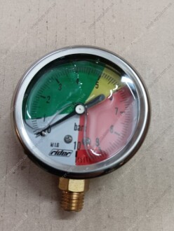 Манометр глицериновый 10 bar RIDER RD-670R10