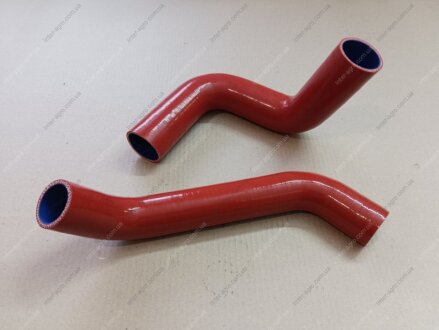 Патрубок радиатора ГАЗ 66 (СИЛИКОН красный, к-кт 2 шт) АВТО-СОЮЗ 88 66-1303025