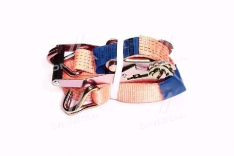 Стяжка груза, 5t. 50mm.x8m.(0.5+7.5) пластик. ручка <STANDARD> Дорожня карта ST-3921