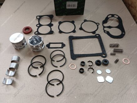 Ремкомплект компресора КаМАЗ, ЗІЛ, МАЗ, ПАЗ, УРАЛ, Т-150 (Р1=60,4мм, 2-х циліндрового, 17 найменувань) DETALKA 5320-3509015 Р1