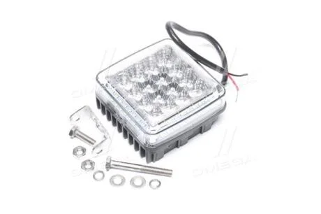 Фара LED прямоугольная 27W, 16+36 ламп, 107*109мм, комб. луч 12/24V 6000K, 3600Lm (JUBANA) Jubana, Литва 453701084