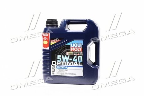 Олива моторна OPTIMAL SYNTH 5W-40 (Каністра 4л) Liqui Moly 3926