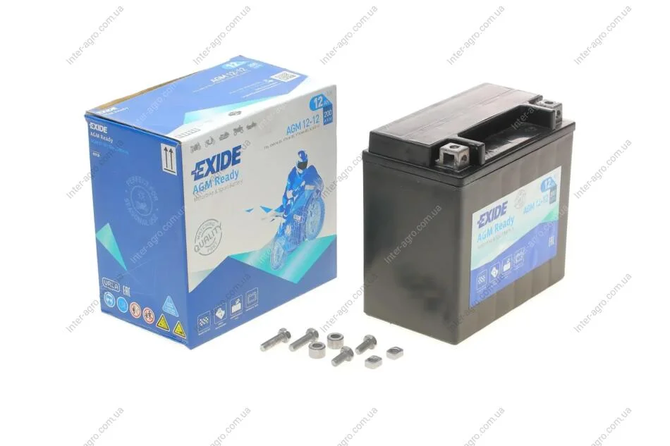 Аккумулятор 12Ah-12v Exide AGM (150х87х145),L,EN200 EXIDE AGM12-12 (фото 1)