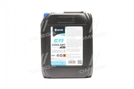 Антифриз BLUE G11 Сoolant Ready-Mix -36°C <AXXIS> (cиний) (Канистра 5кг) Н/в P999-G11B RDM5