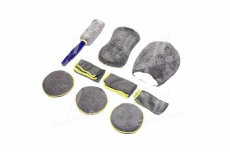 Набор для ухода за автомобилем (микрофибра) 9 предметов <ДК> Дорожня карта DK-9MKF