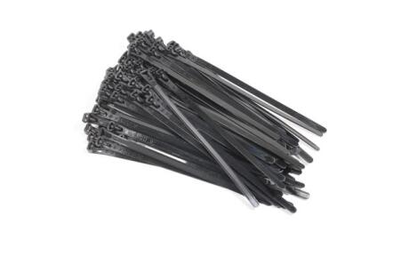 Хомут пластиковий багаторазового використання 6х200 мм., чорний 100 шт/уп. <ДК> Дорожня карта DKG7.6*200BK