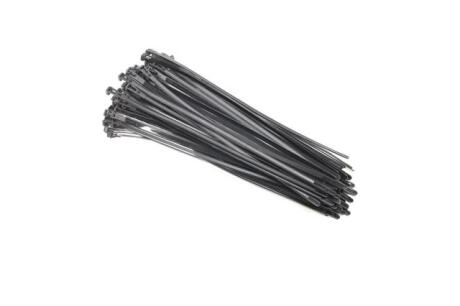 Хомут пластиковий багаторазового використання 6х350 мм., чорний 100 шт/уп. <ДК> Дорожня карта DK-G7.6*350BK