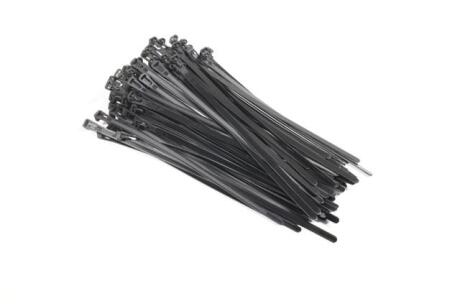 Хомут пластиковий багаторазового використання 6х250мм., чорний 100 шт/уп. <ДК> Дорожня карта DK-G7.6*250BK