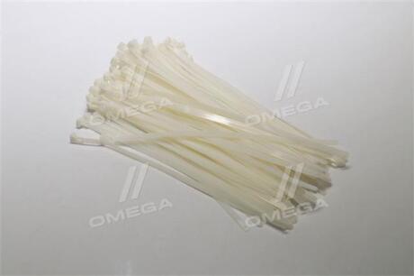 Хомут пластиковий багаторазового використання 6х300 мм, білий 100 шт./уп. <ДК> Дорожня карта DK-G7.6*300WT