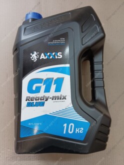 Антифриз BLUE G11 Сoolant Ready-Mix -36°C (синій) (Каністра 10кг) (AXXIS) AXXIS Польша AX-P999-G11B RDM10