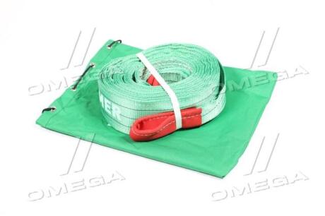 Трос буксировочный 25т, лента 90мм, 6м, зеленый ARMER ARM-255