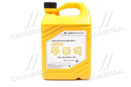 Антифриз Mobis Hyundai/Kia Long Life Coolant концентрат красный 07100-00401 (Канистра 4л) Н/в 0710000401