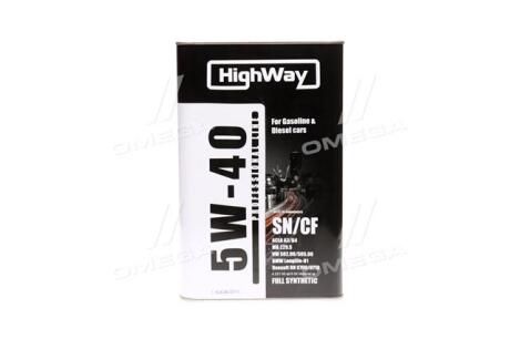 Олива моторна HighWay 5W-40 SN/CF (Каністра 4л) Н/в 10028