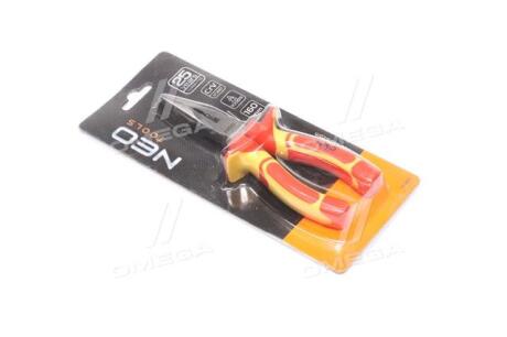 Плоскогубцы удлиненные прямые 160 мм, 1000 В, CrV, полированные. (про-во) NEO 01-223