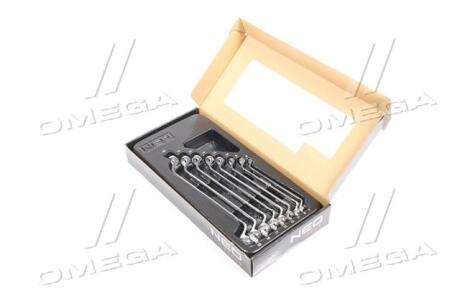 Ключи накидные изогнутые, 6 – 22 мм, 8 шт. (про-во) NEO 84-233