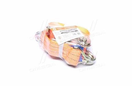 Стяжка груза, 2t. 50mm.x6m.(0.5+5.5) метал. ручка <STANDARD DK> Дорожня карта ST-3926