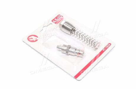 Переходник с пружиной со спирального или прямого шланга 6,5х10 мм на ответную часть быстроразъемного Intertool PT-1836