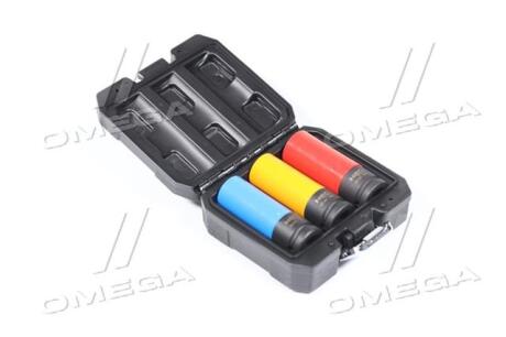 Набор торцевых насадок, 1/2", 3 шт. (про-во) NEO 12-350