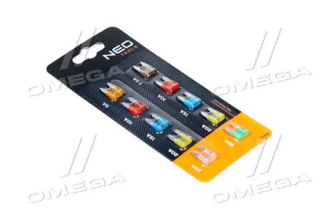 Набор автомобильных предохранителей, набор 10 шт. (про-во) NEO 11-992