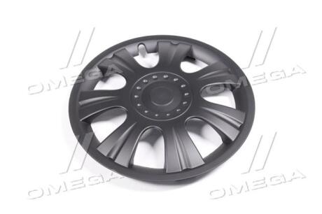 Колпак колісний R14 URAN чорний 1шт. <ДК> Дорожня карта DK-R14UB